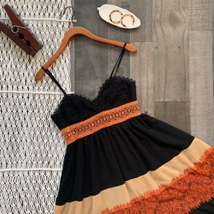 Anthropologie HD In Paris Tiered Lace Dress